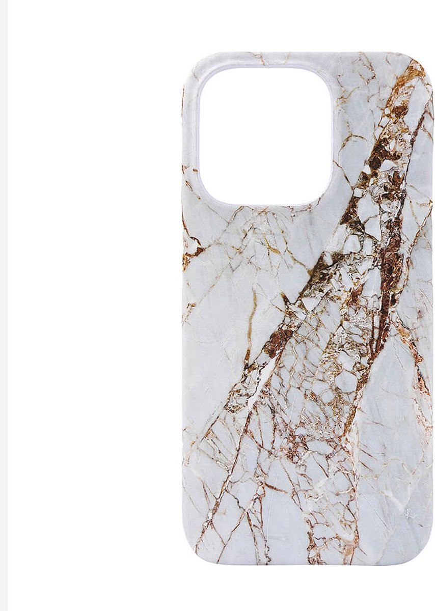ONSALA Phone Case MagSeries White Rhino Marble - iPhone 15 Pro