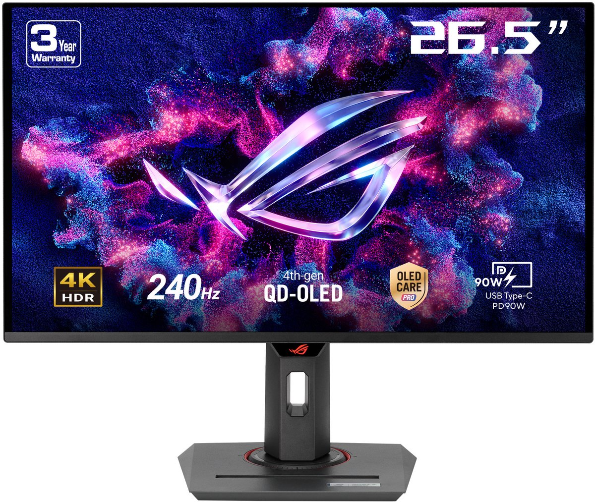 26.5" ASUS ROG Strix OLED XG27UCDMG - 3840x2160 (4K) - 240Hz - OLED - 90W USB-C - KVM switch