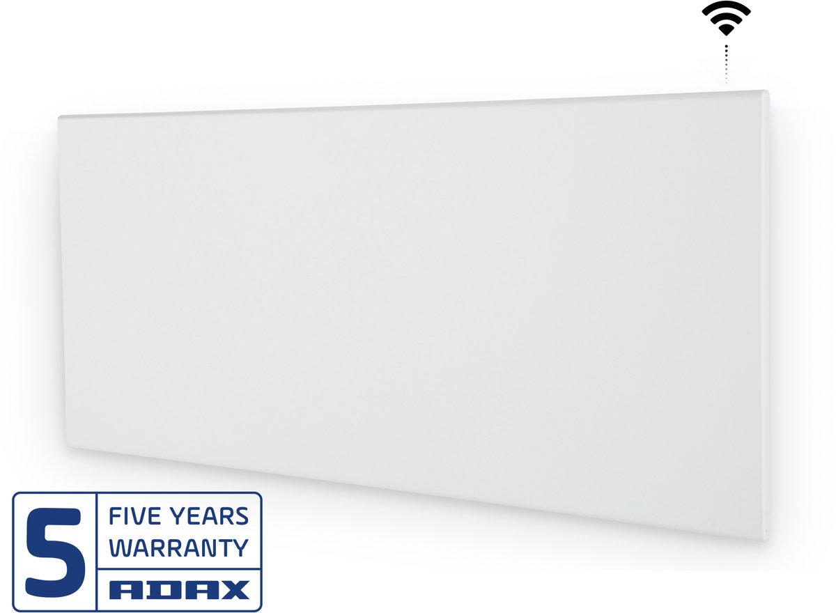 Adax Neo Panel Elradiator med WiFi 1200W 400V, 330x984 mm, Hvid
