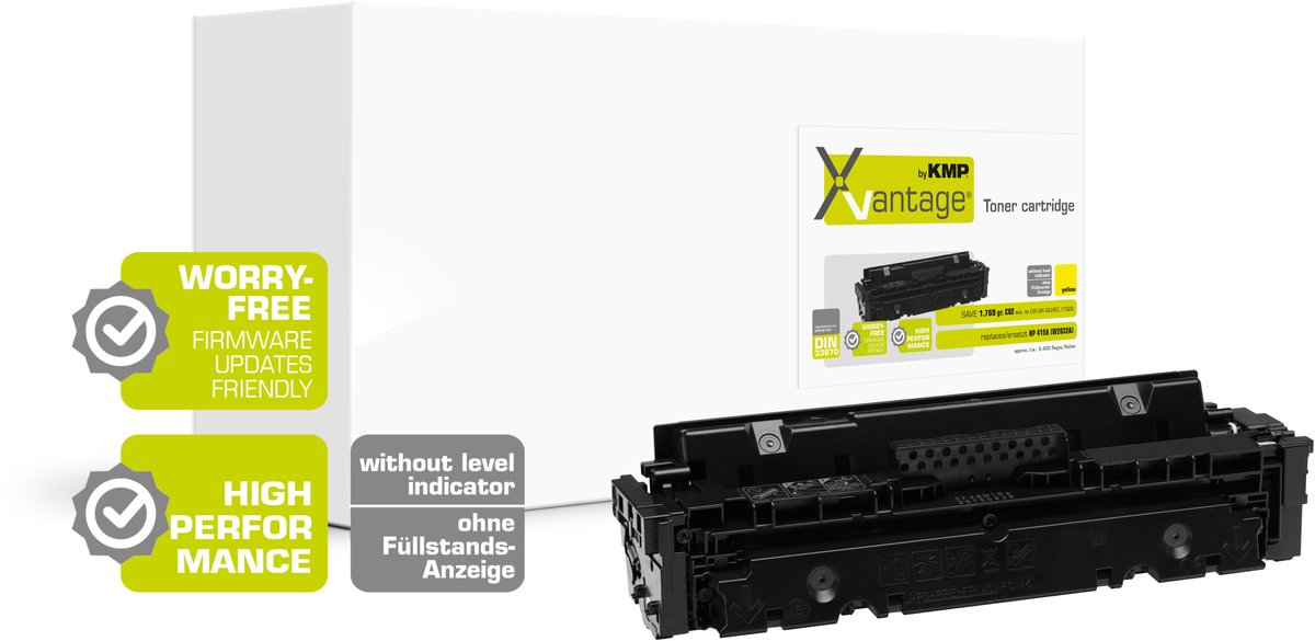 KMP Toner sostituisce HP HP415A (W2032A) Compatibile Giallo H-T257YO 2554,0089