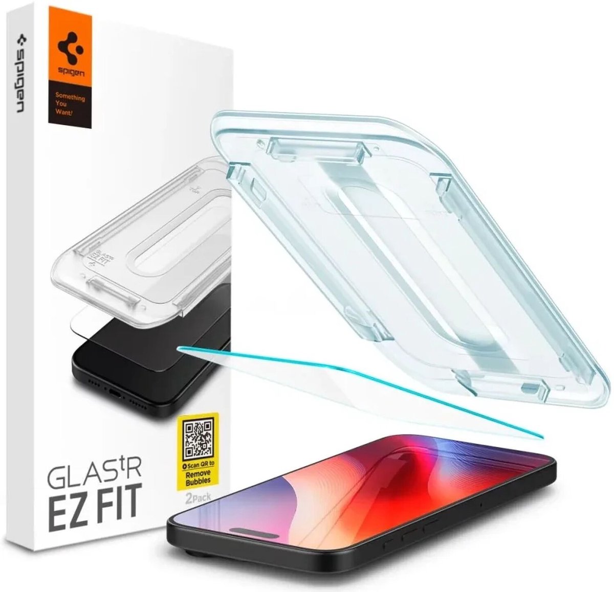 Spigen Glass tR EZ Fit HD 1 Pack - Transparency - iPhone 16 Pro Max