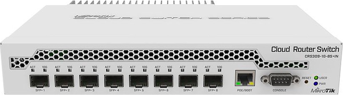 MikroTik CRS309-1G-8S+IN 9-Port Switch (8x 10G SFP+ / 1x 1G RJ45)