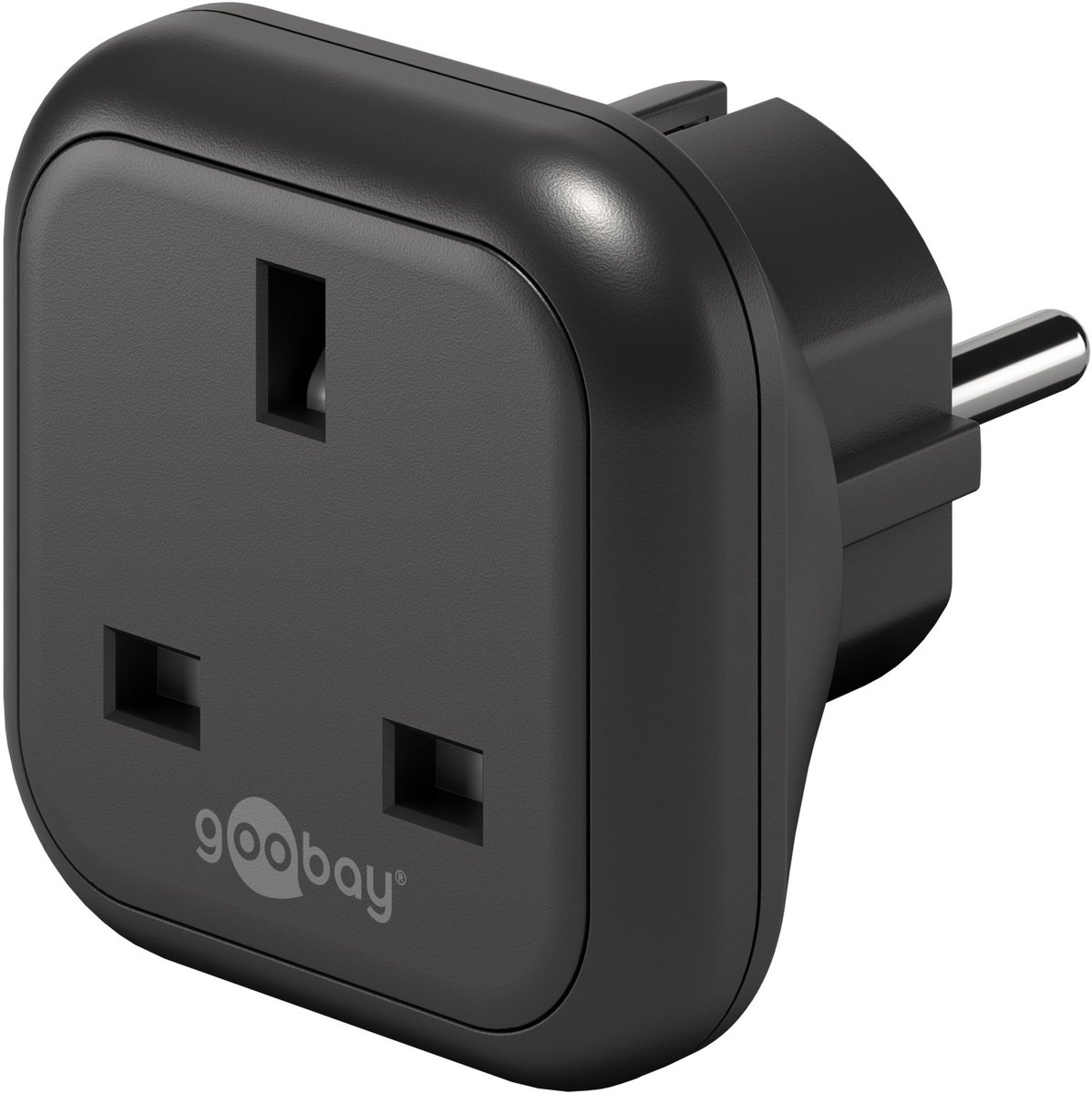 Pro Rejseadapter UK til EU sort