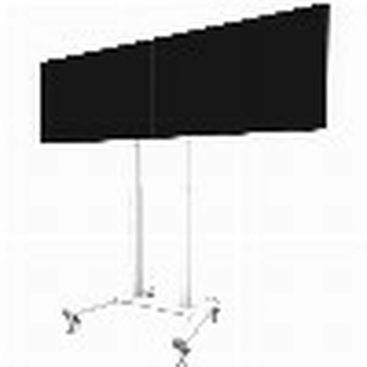 Neomounts ADM-875WH2 mounting component - for 2 LCD displays - white - Maks 100 kg - Maks størrelse 65"