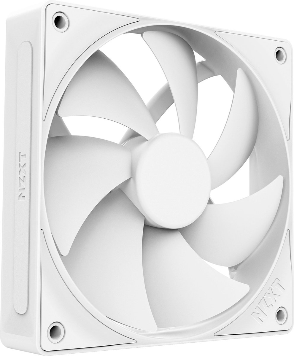NZXT F120P V2 - Static Pressure - Kabinet køler - 120mm - Hvid - 30 dBA