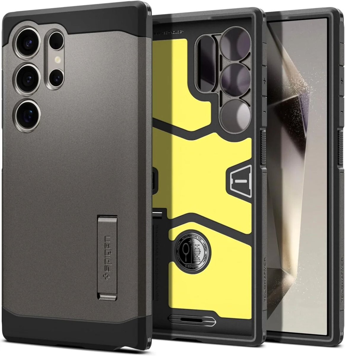 Spigen Tough Armor - gunmetal - Samsung Galaxy S24 Ultra