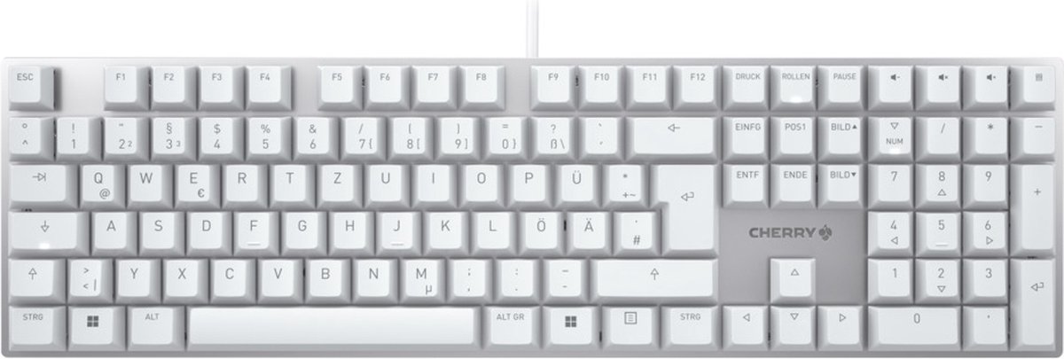 Cherry KC 200 MX - Tastatur - Tysk - Hvid