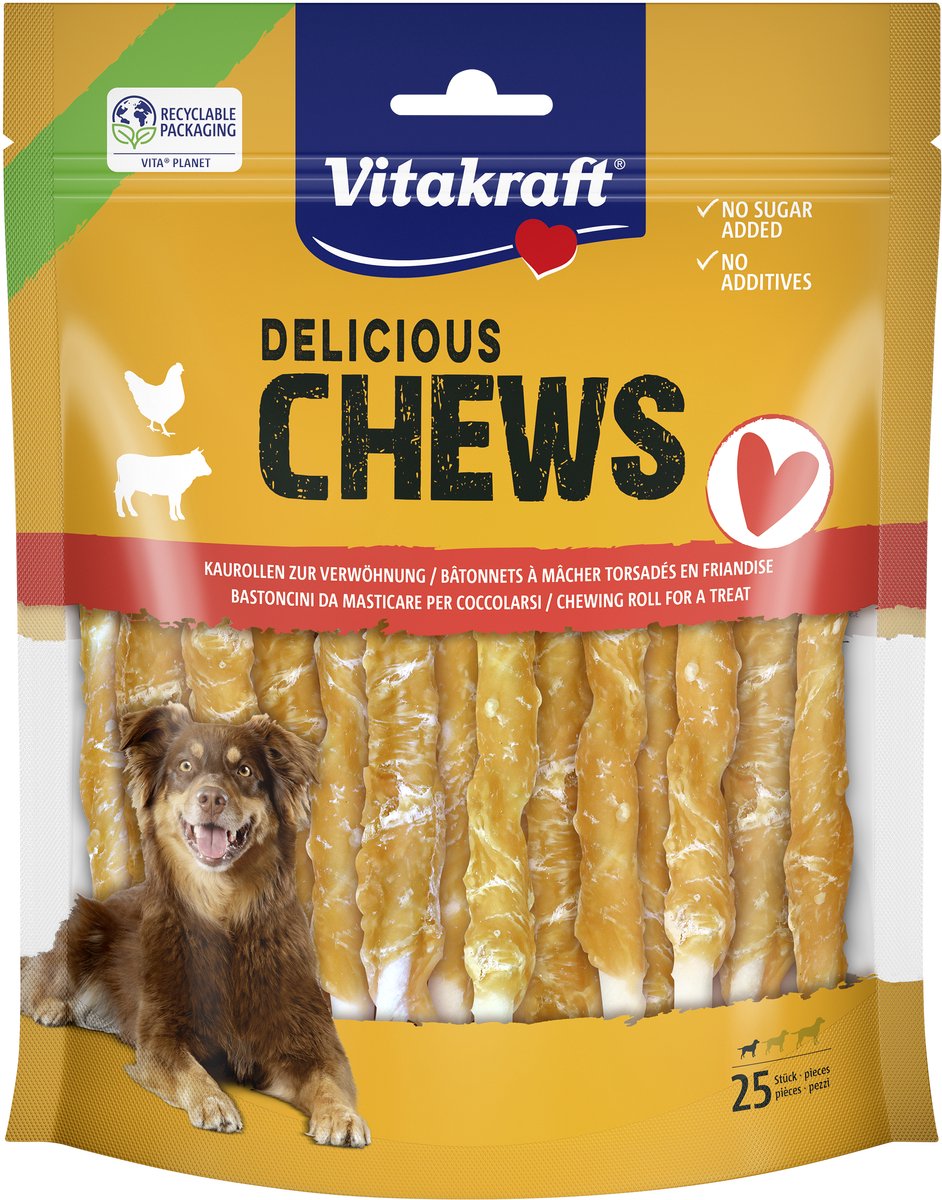 Vitakraft DELI CHEWS tyggestænger med kylling, S