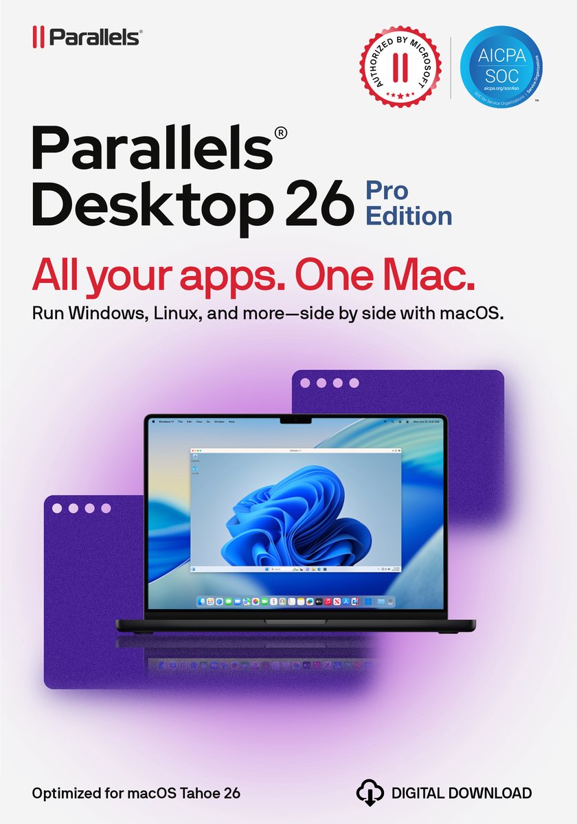 Parallels Desktop for Mac Pro Edition - ESD - 1 year / 1 computer - Elektronisk
