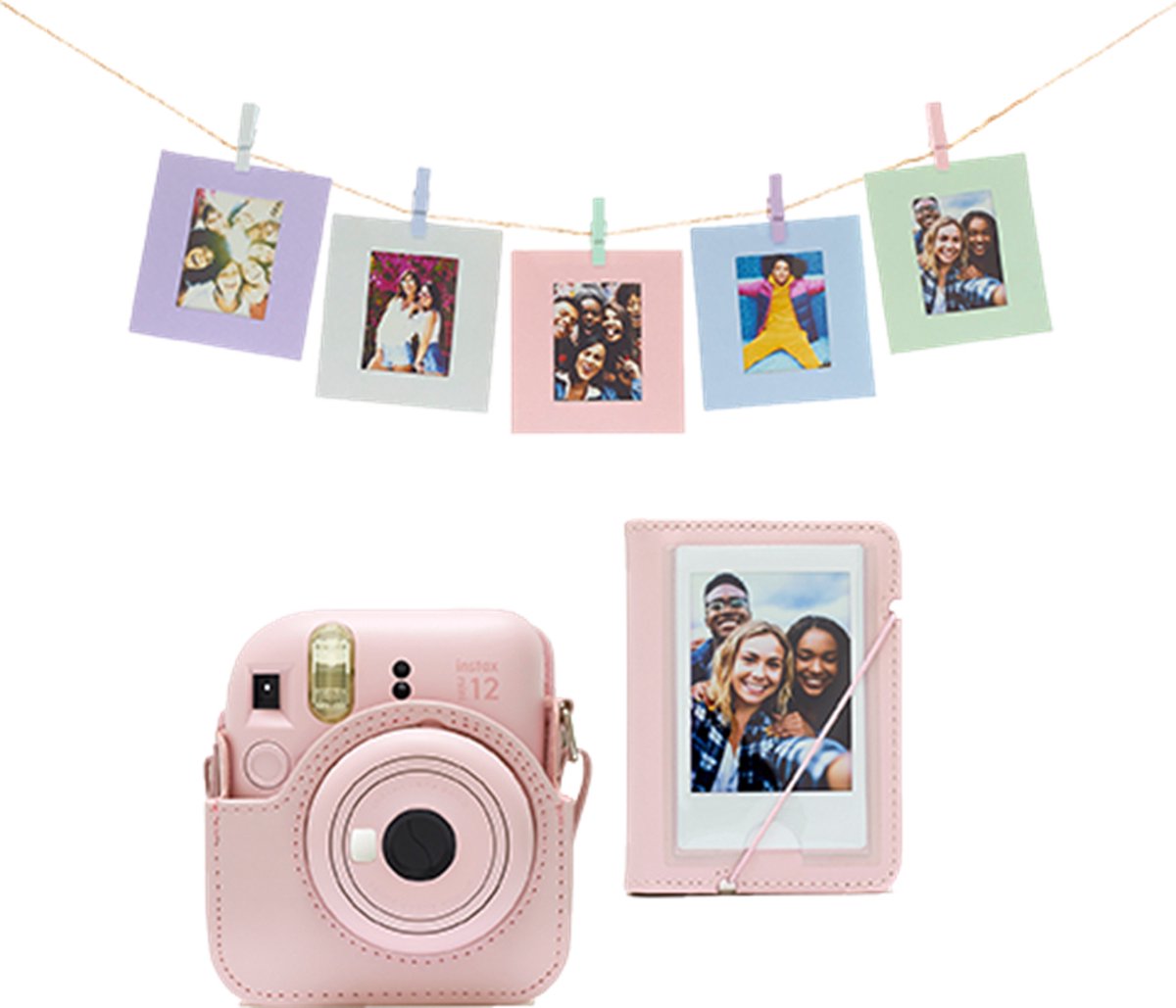 Fujifilm INSTAX Mini 12 Accessory Kit - Blossom Pink