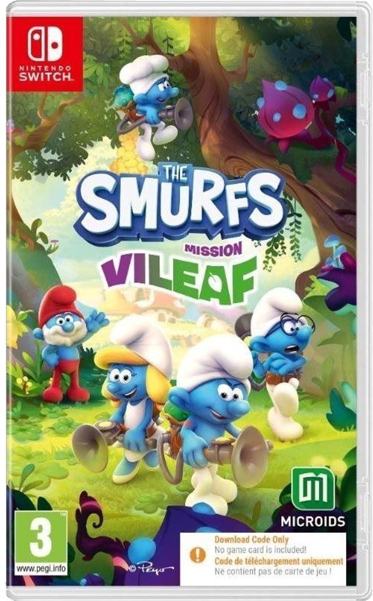 The Smurfs: Mission ViLeaf (Code in a Box) - Nintendo Switch - Platformer