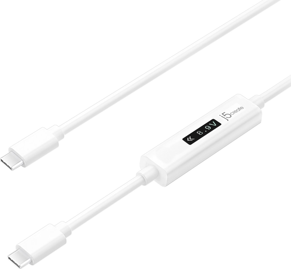 j5create USB-C Dynamic Power Meter Charging Cable