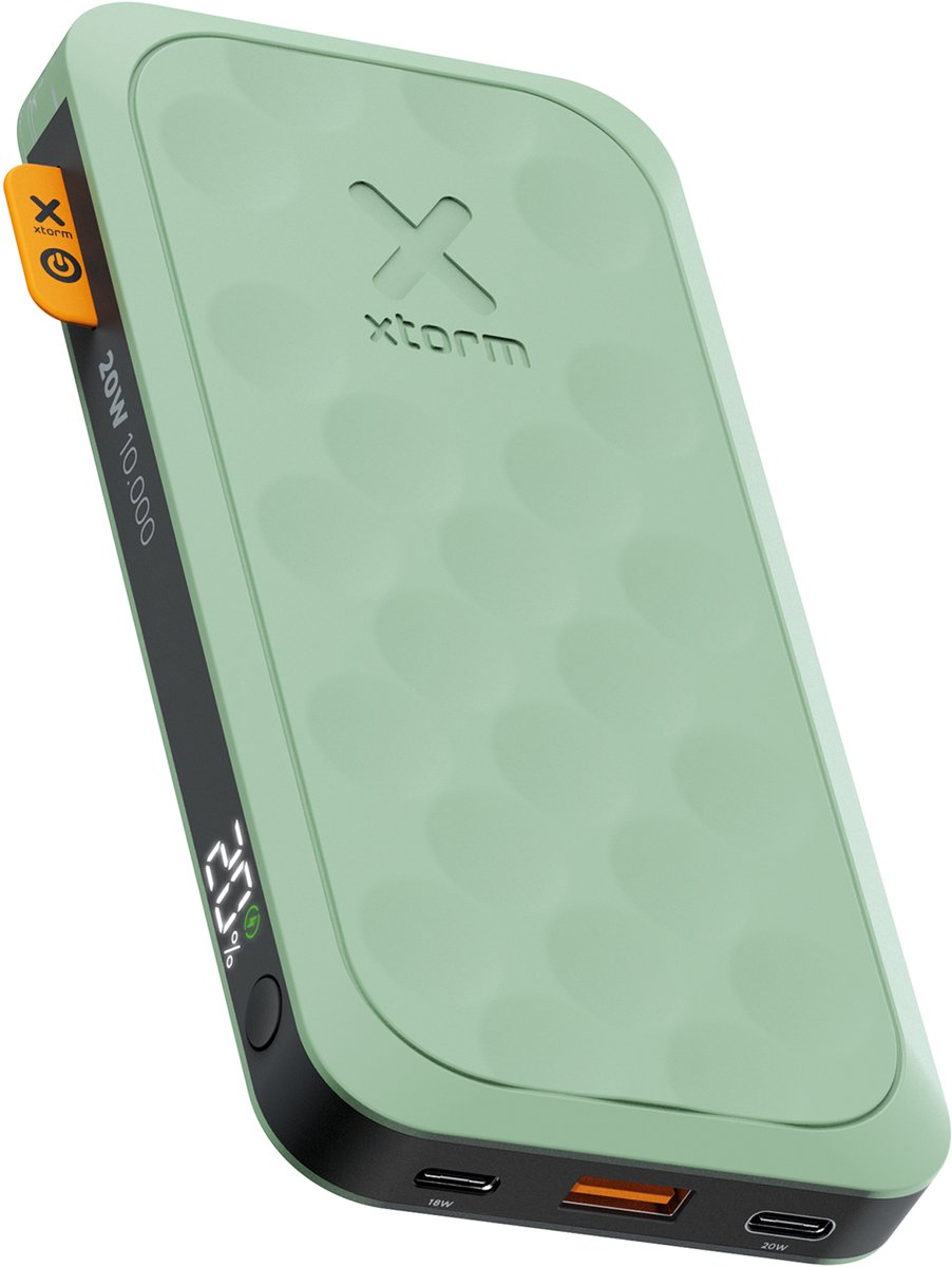 Xtorm Power Bank USB-C PD 20W 10.000mAh/2xUSB-C Grøn - 10000 mAh