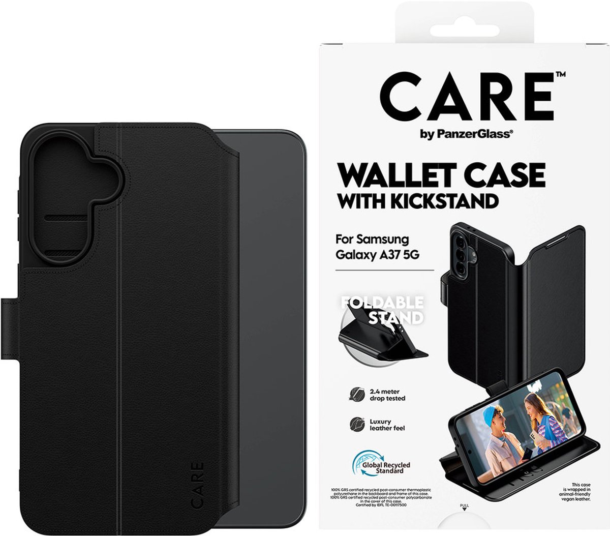 CARE by PanzerGlass Wallet Case w. Kickstand Samsung Galaxy A37