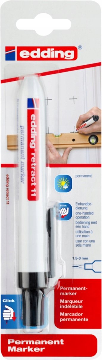 Edding e-11 Klik pen permanent marker sort