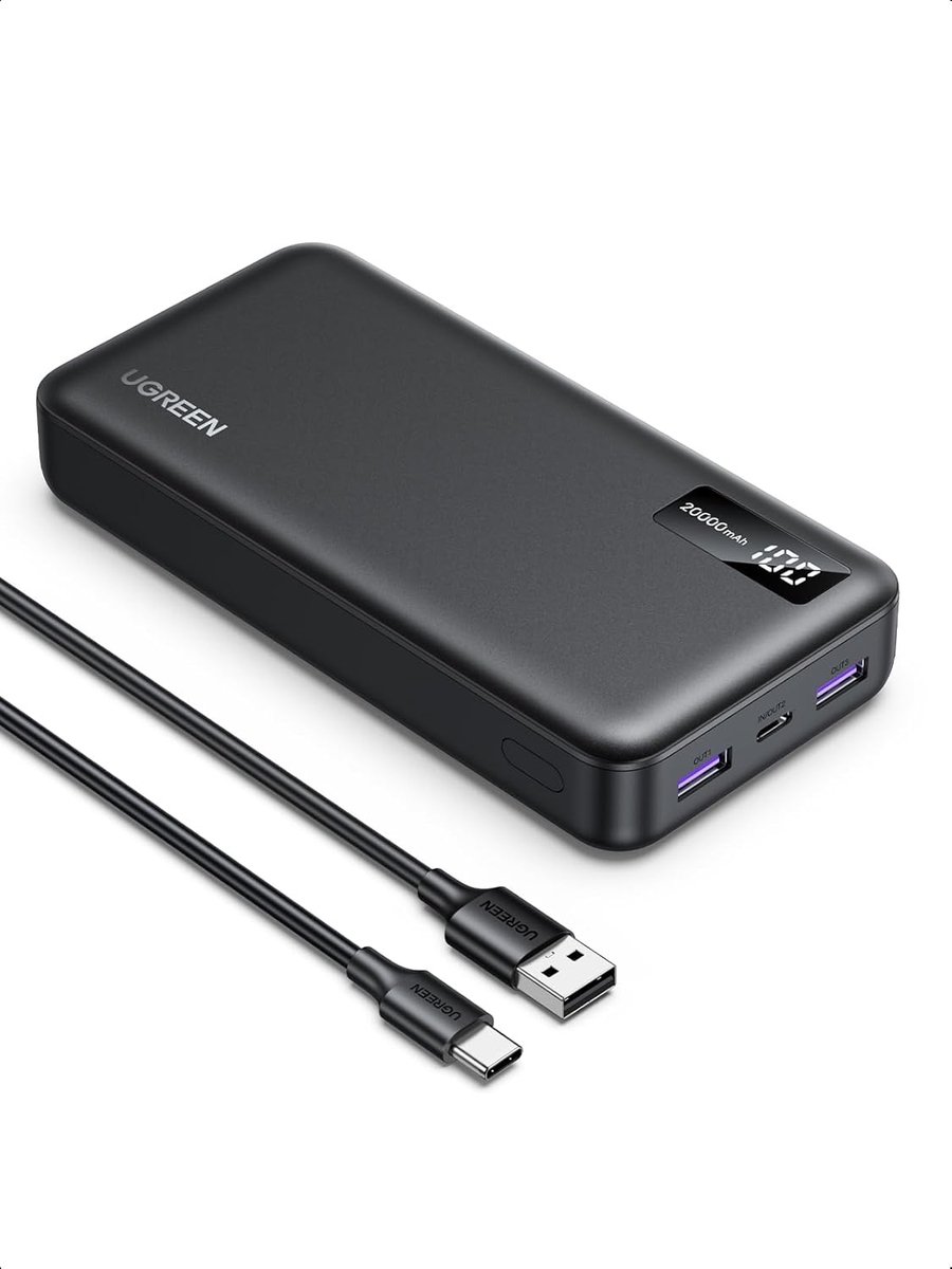 UGREEN Two-Way Fast Charging Power Bank - 20000 mAh