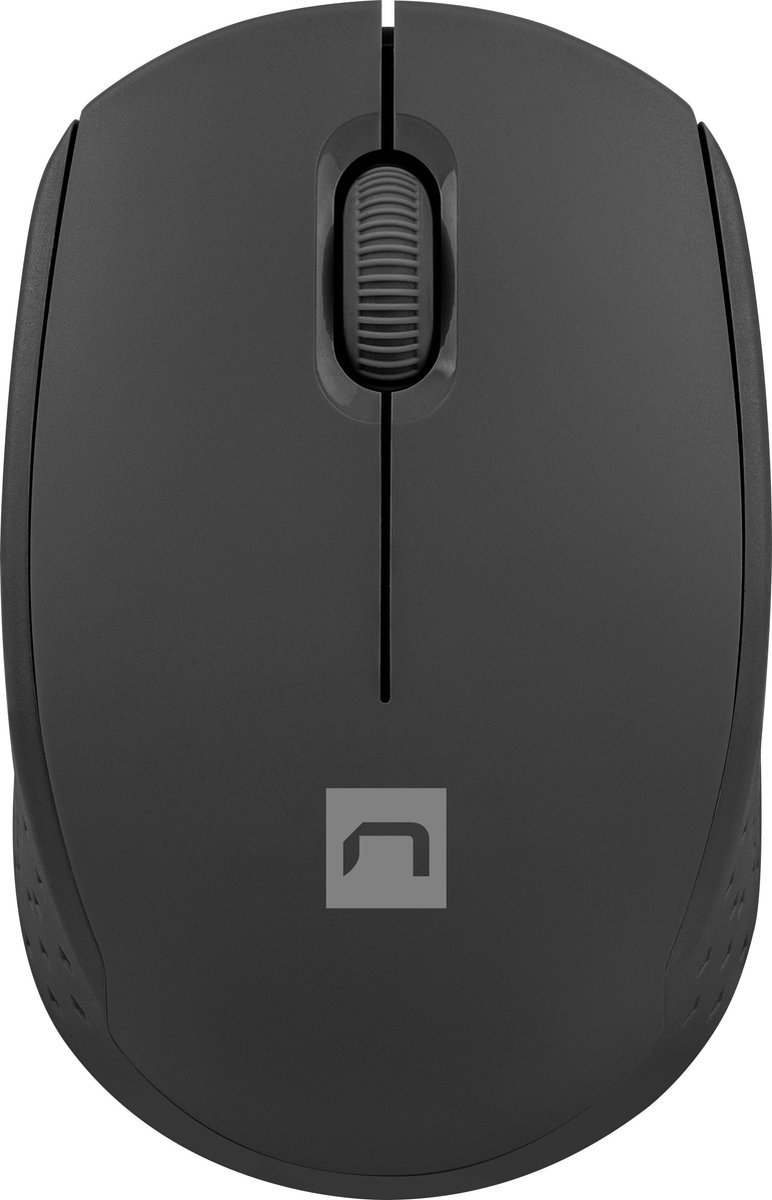 Natec STORK - mouse - 2.4 GHz - black - Mus - Optisk - 3 knapper - Sort