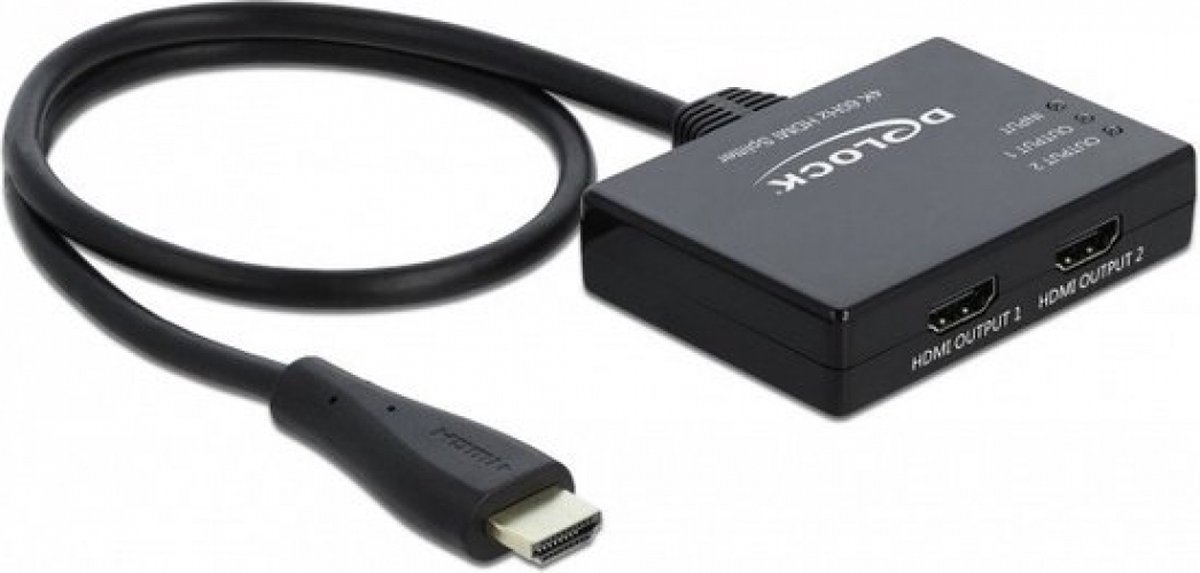 DeLOCK - video/audio splitter - 2 ports