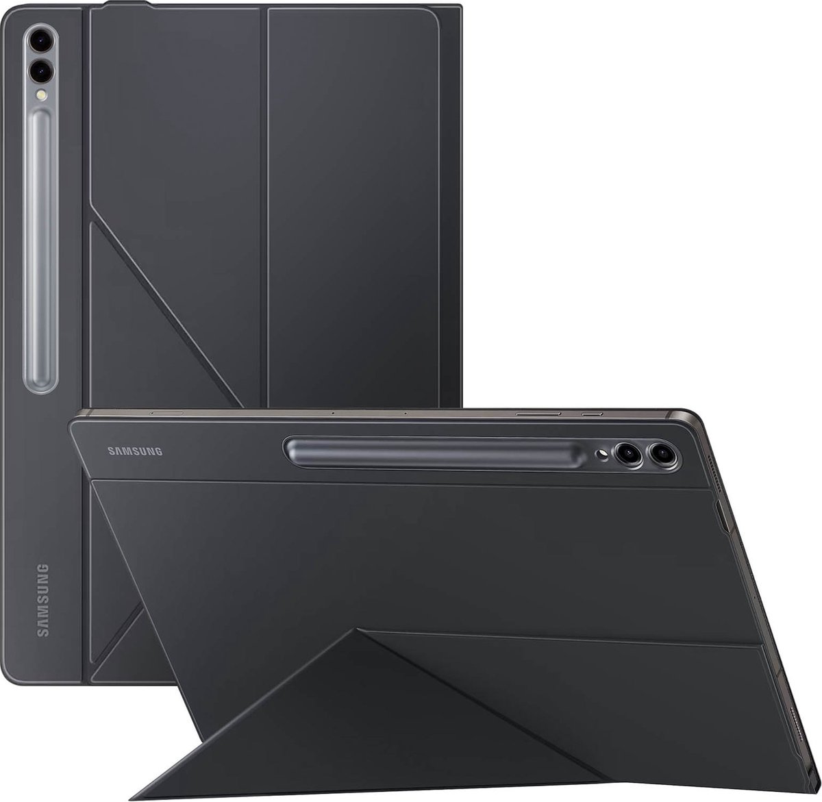 Samsung Galaxy Tab S10 Ultra / Tab S9 Ultra - Smart Book Cover - Black
