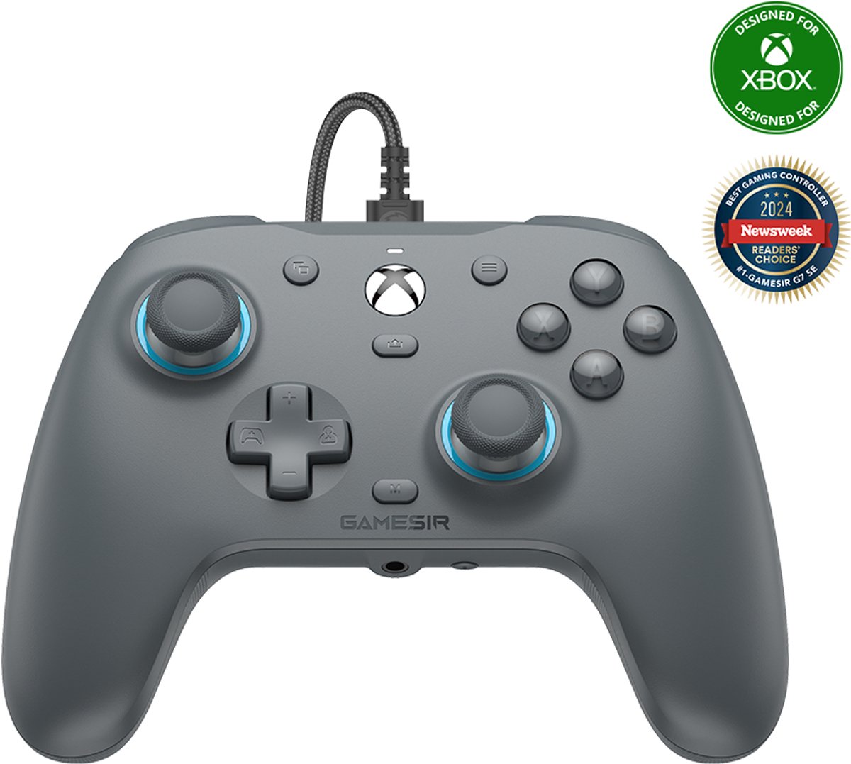 GameSir G7 SE Xbox Wired Controller - Sporty Gray - Wired Controller - Microsoft Xbox One