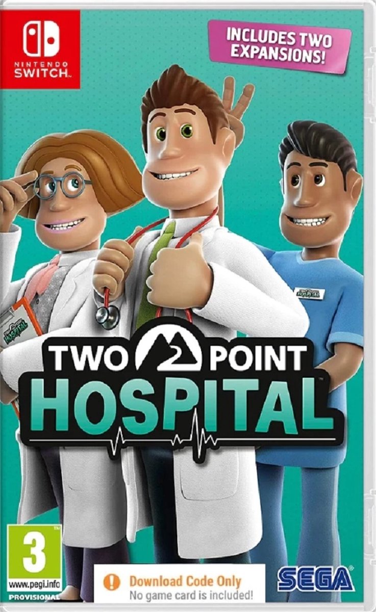 Two Point Hospital (Code in a Box) - Nintendo Switch - Strategi