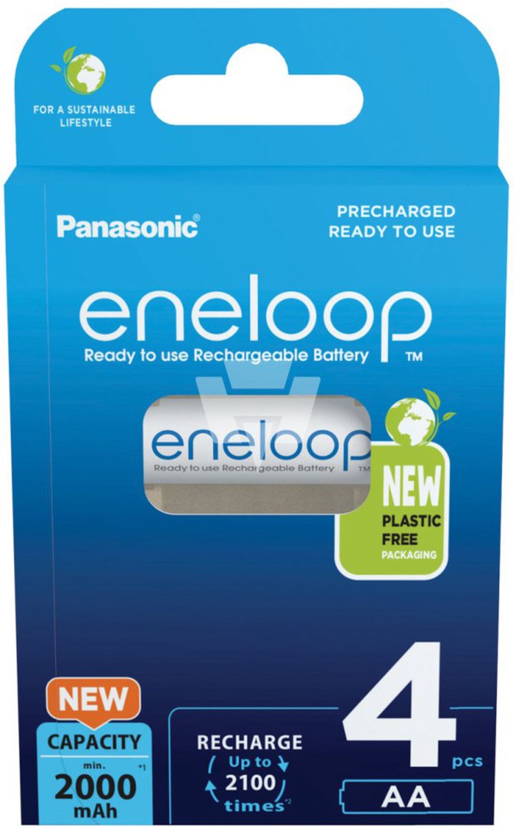 Panasonic eneloop BK-3MCDE battery - 4 x AA type - NiMH