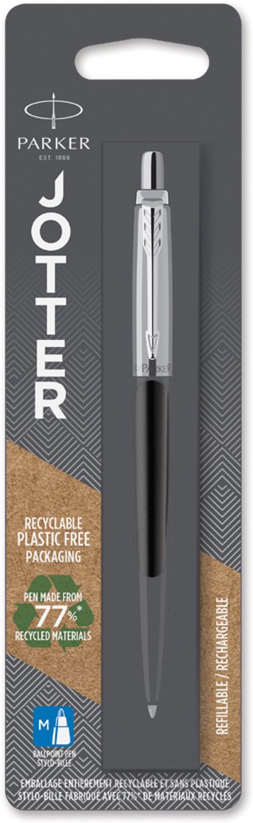Parker Jotter kuglepen | Waterloo blå | medium spids blå blæk