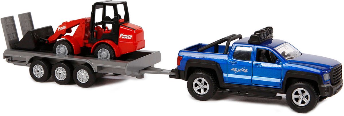 Kids Globe Off-Road Vehicle with Trailer and Shovel 30cm