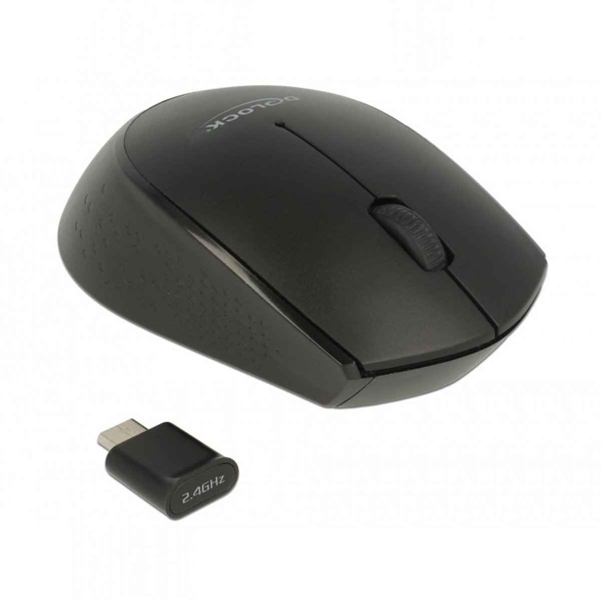 DeLOCK Optical 3-button mini mouse - Mus - Optisk - 3 knapper - Sort