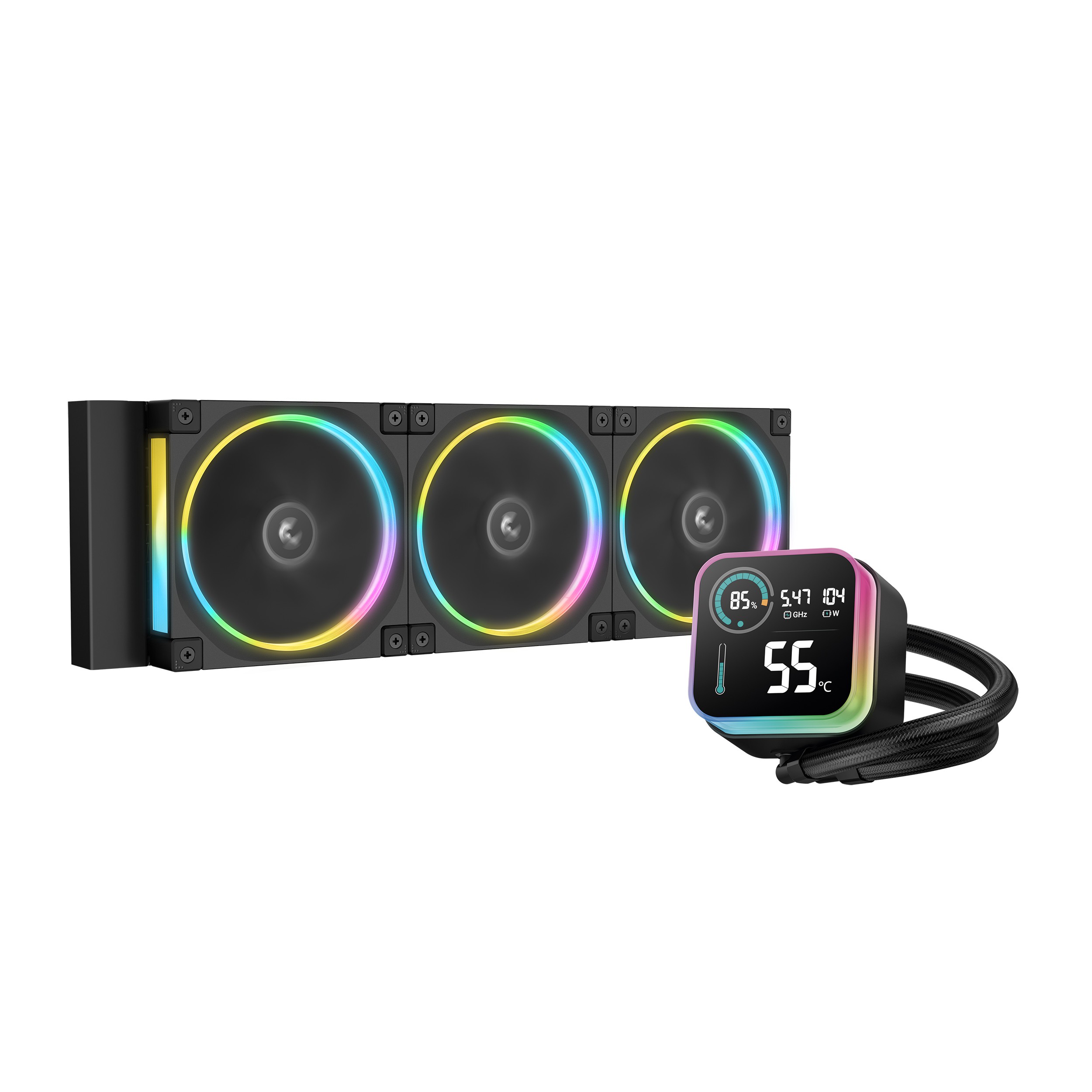 DeepCool LQ360 ULTRA ARGB Procesador Kit de refrigeración líquida 12 cm Negro