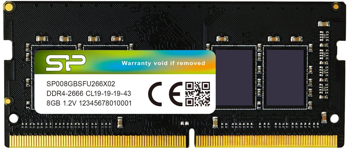 Silicon Power SP008GBSFU266X02 módulo de memoria 8 GB 1 x 8 GB DDR4 2666 MHz