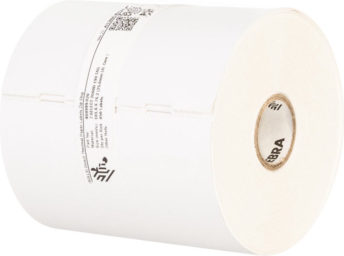 Zebra Z-Select 2000D White Self-adhesive printer label