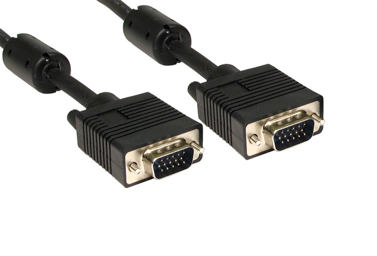 Cables Direct SVGA M/M 50m VGA cable VGA (D-Sub) Black
