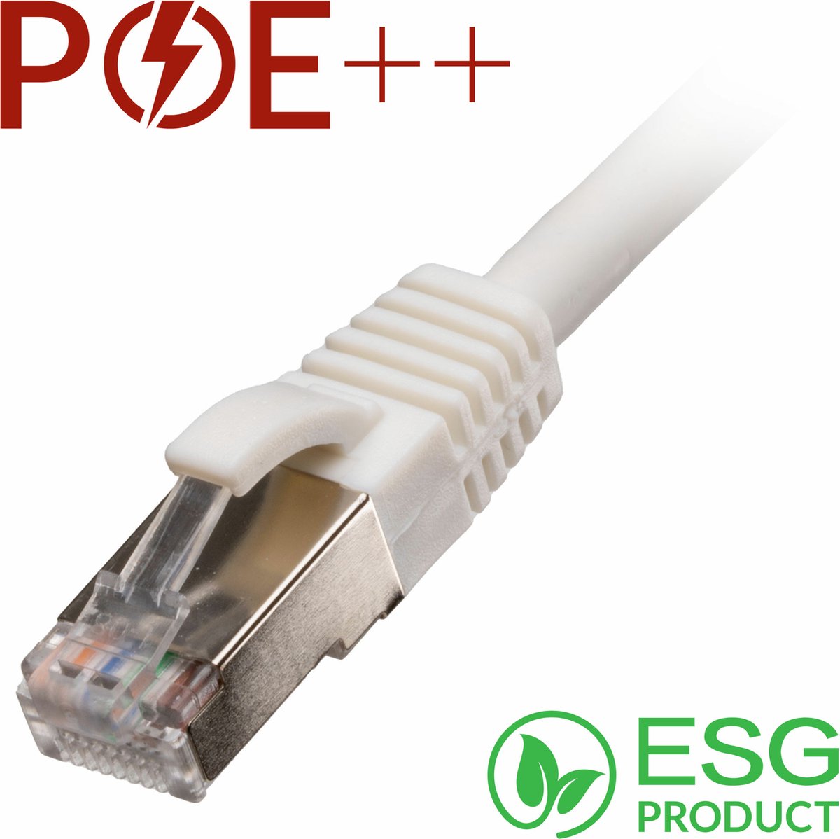 Cablenet 2m Cat6a RJ45 White S/FTP LSOH 26AWG Snagless Booted Patch Le