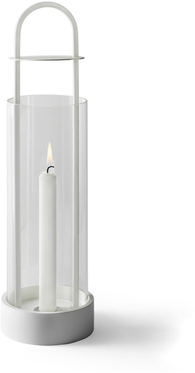 Design House Stockholm Photophore hurricane Lotus blanc