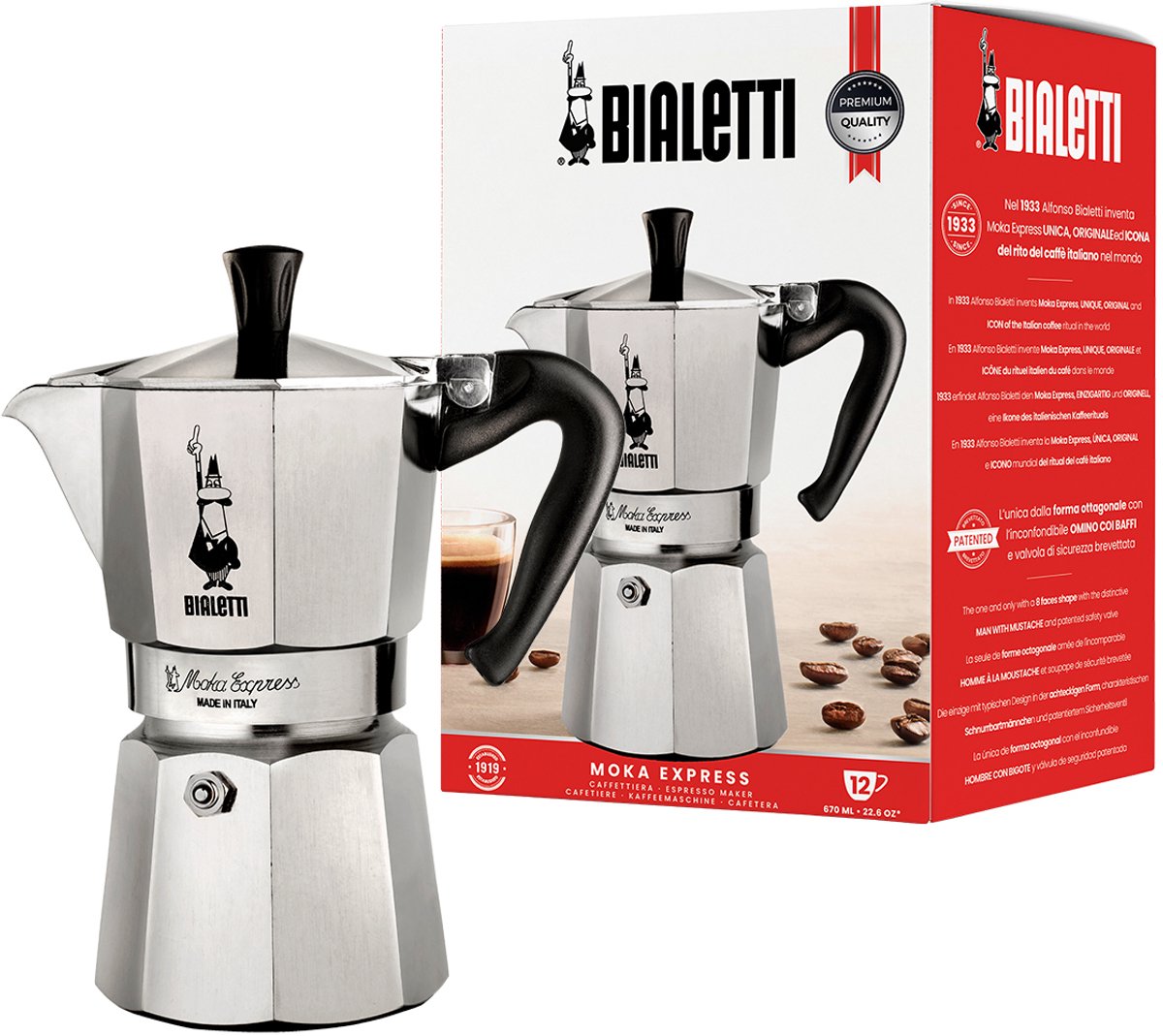 Machine à café Bialetti Moka Express 12-cup