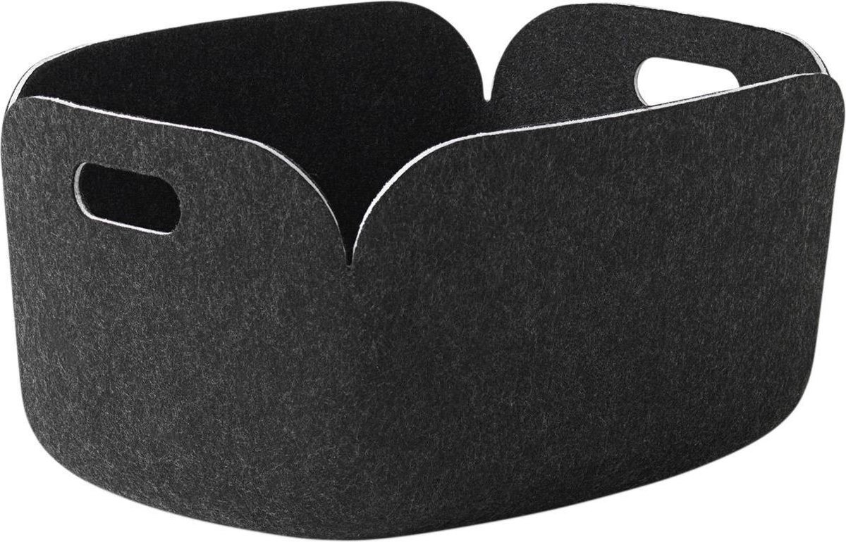 Muuto Panier de rangement Restore black melange (noir)
