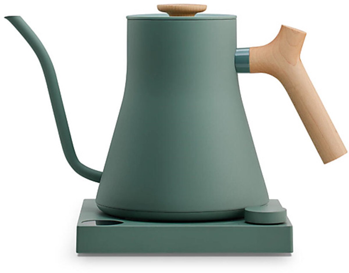 Bouilloire électrique Fellow Stagg EKG PRO – 0.9 l, vert fumé/érable