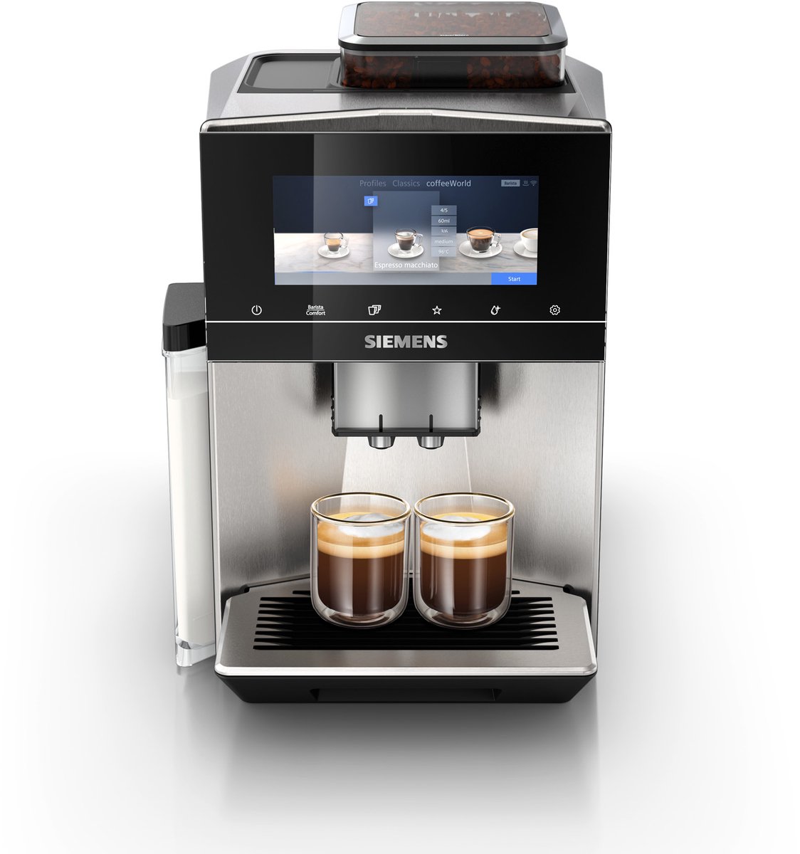 Machine à café à grain Siemens EQ900 TQ905R03 - acier inoxydable