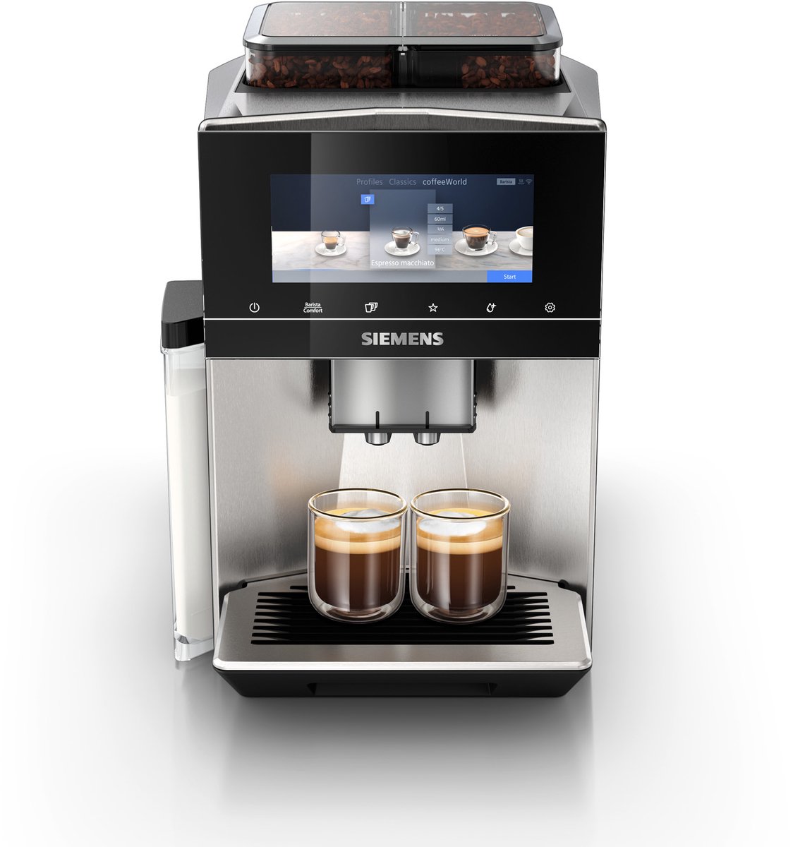 Machine à café à grain Siemens EQ900 TQ907R03 – argent