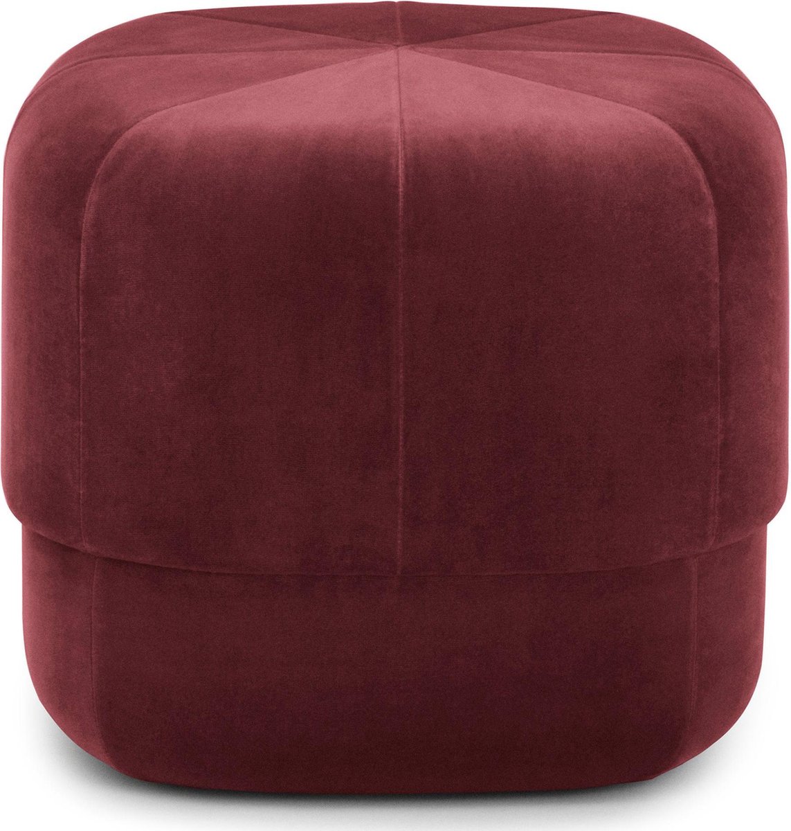 Normann Copenhagen Pouf Circus rouge foncé