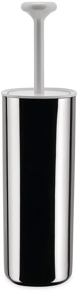 Alessi Brosse WC Birillo Blanc-acier inoxydable