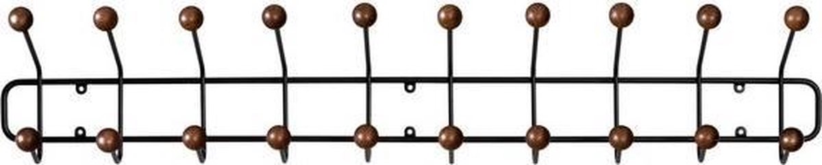 Maze Support à vêtements Bill Horizontal L Noir-marron foncé