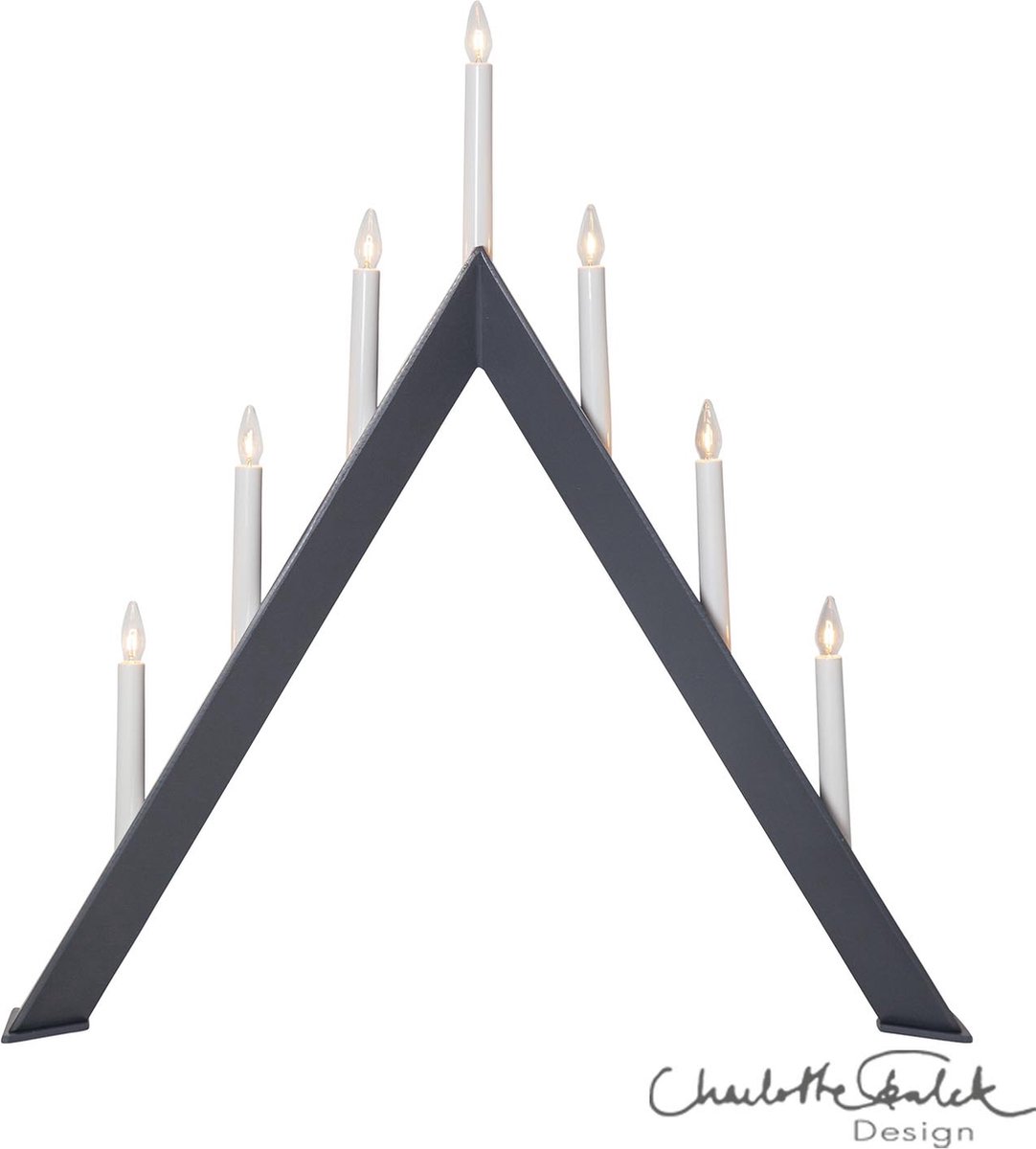 Star Trading Chandelier de l'Avent Arrow 64,5cm Gris