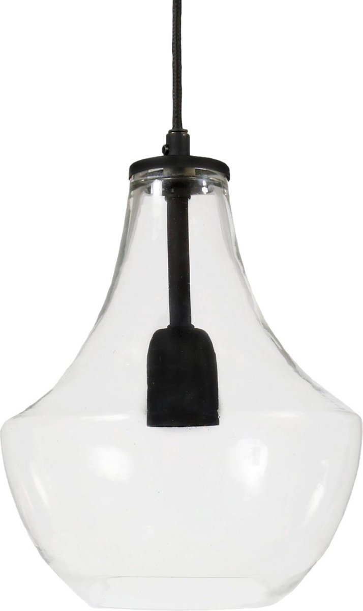 PR Home Lampe à suspension Hamilton 30 cm transparent-noir