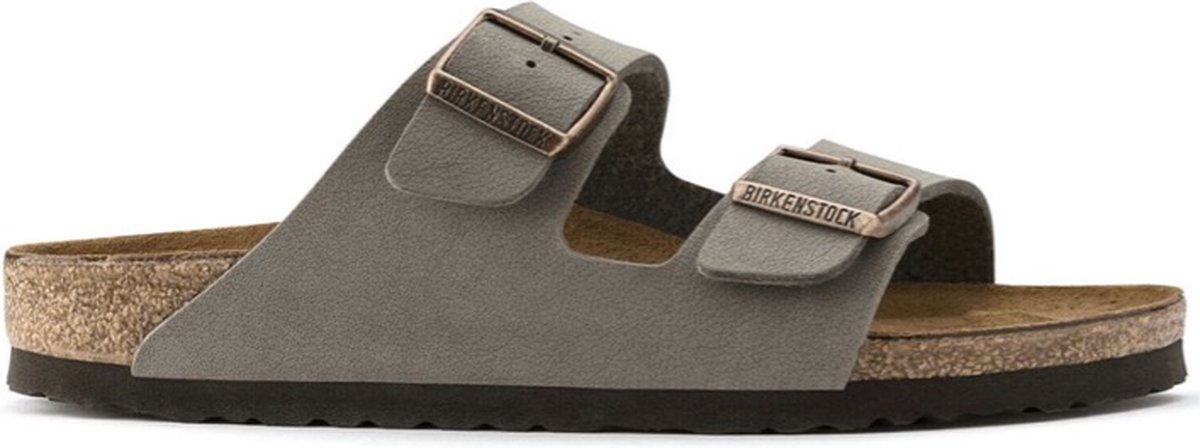 Birkenstock Arizona Regular Birko-Flor Nubuck T. 47 Gris Unisexe