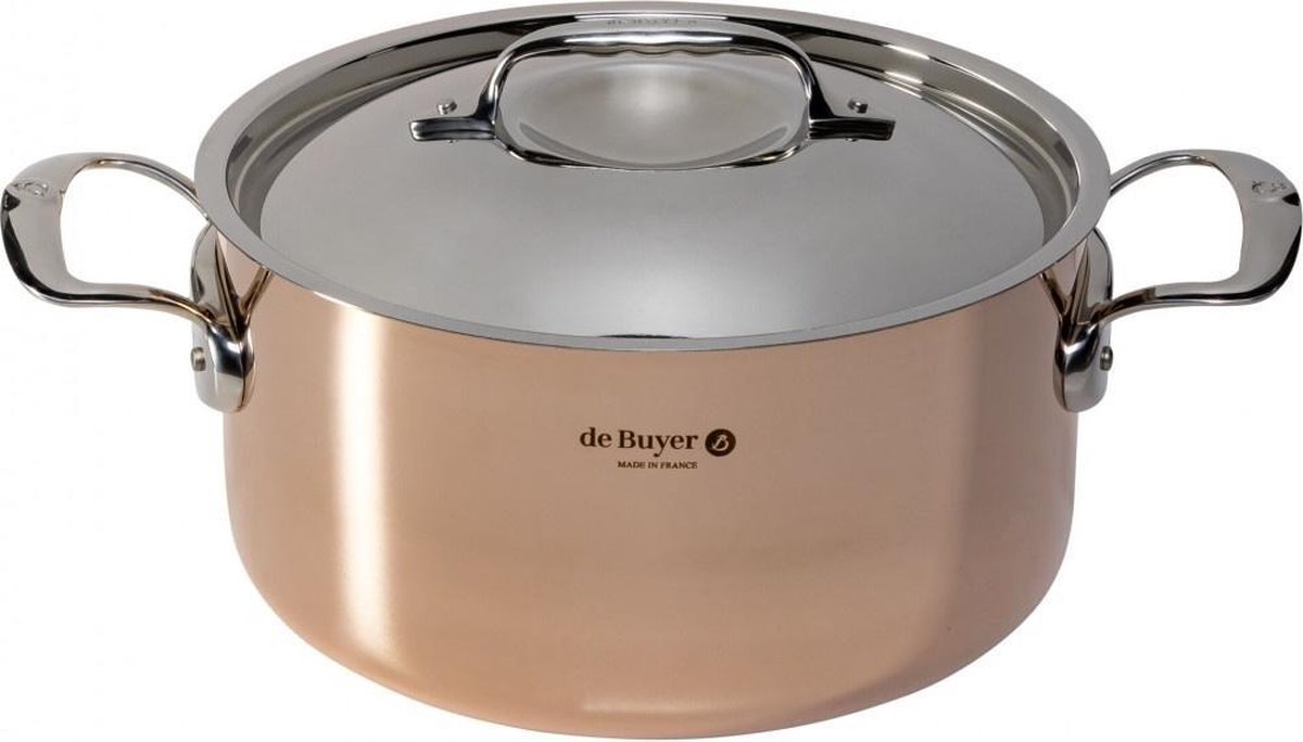De Buyer Fait-tout avec couvercle Prima Matera induction 24 cm