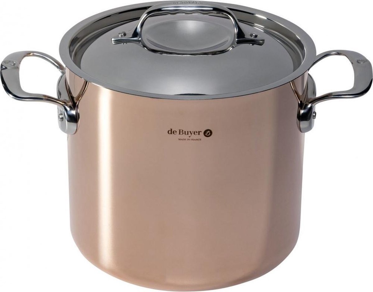 De Buyer Fait-tout avec couvercle Prima Matera haut induction 20 cm
