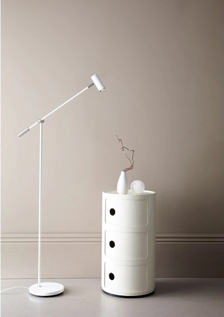 Belid Lampe sur pied Cato Blanc mat
