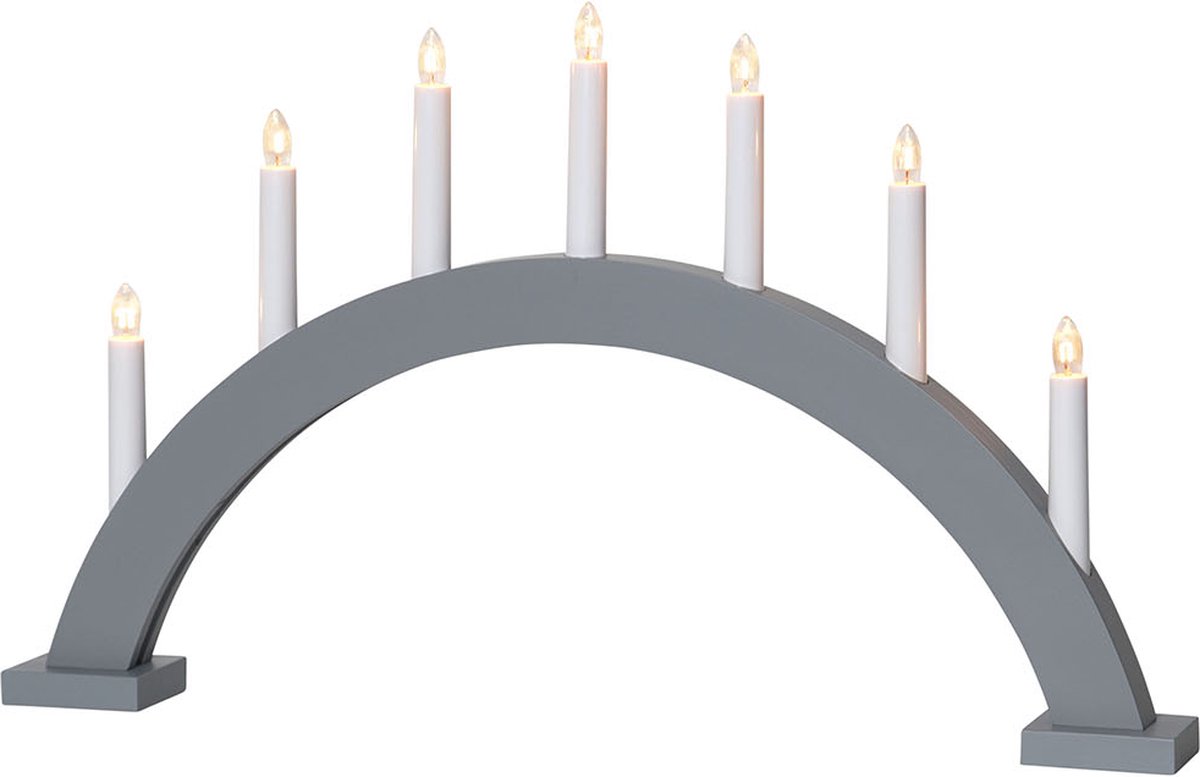 Star Trading Bougeoir de l'avent Trapp arc Gris